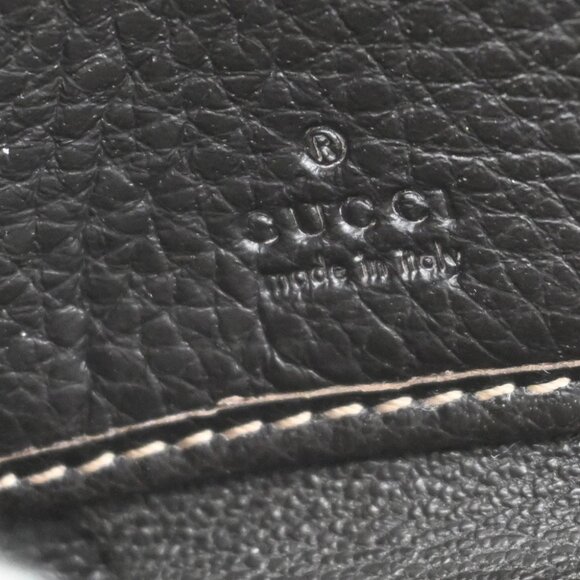 GUCCI Logo Guccissima GG Pattern Long Zipper Wallet Leather Brown 67EF918 - Picture 13 of 13